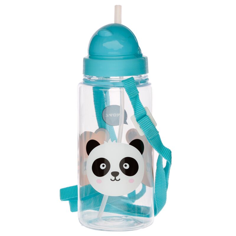 Cargue la imagen en el visor de la galería, Adoramals duurzame bpa-vrij 450ml kinder waterfles rietje