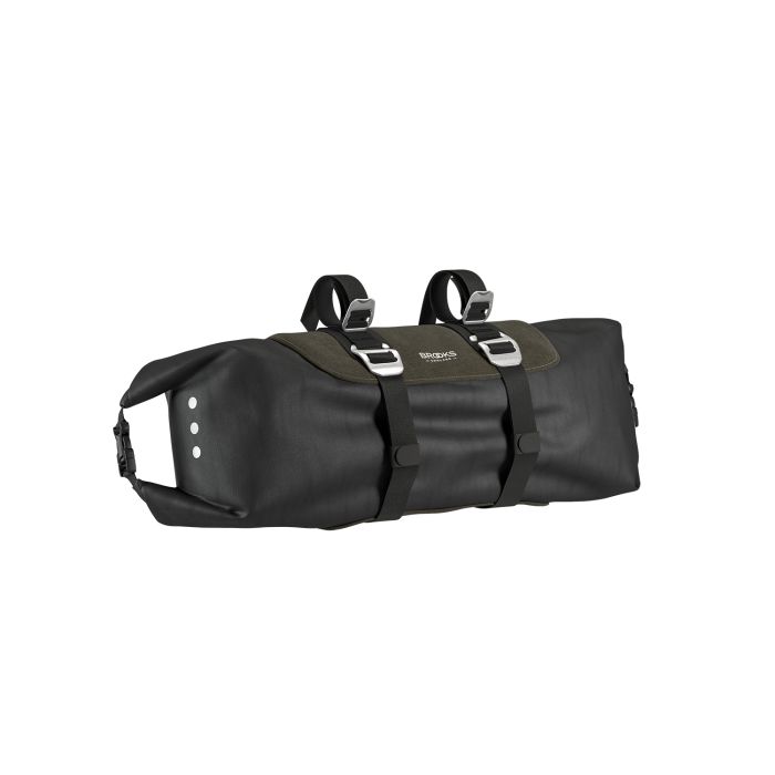 Afbeelding laden in galerijviewer, Brooks scape handlebar roll (10-12l) - mud green