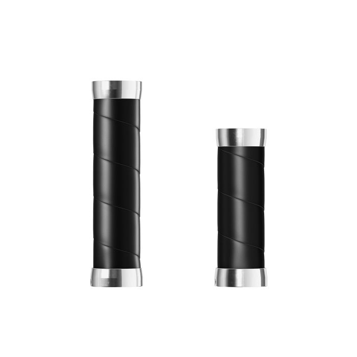 Afbeelding laden in galerijviewer, Brooks slender leather grips (100+130mm) - black