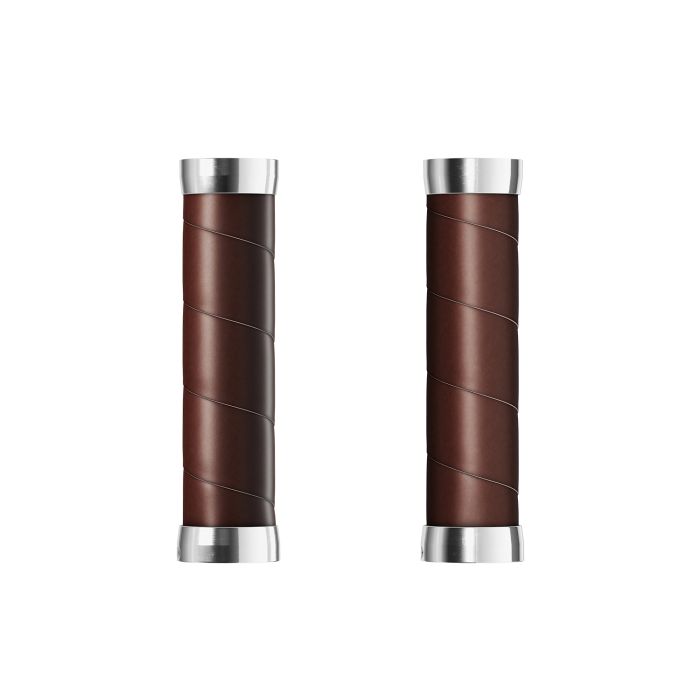 Afbeelding laden in galerijviewer, Brooks slender leather grips (130+130mm) - antic brown