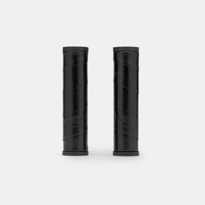 Chargez l'image dans la visionneuse de la galerie, Brooks willow leather grip (130+130mm) - black