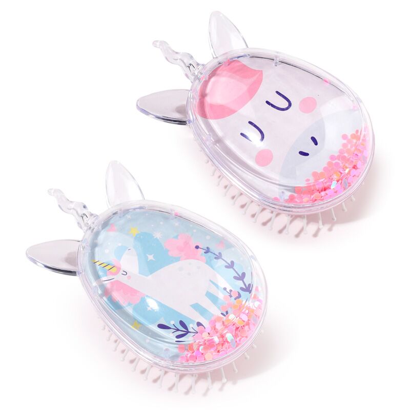 Laden Sie das Bild in Galerie -Viewer, Unicorn magic-vormige glitter haarborstel