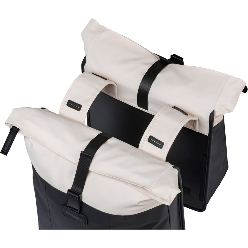 Load image into Gallery viewer, Basil b.v. tas basil vive dubbel wit zwart | 35l