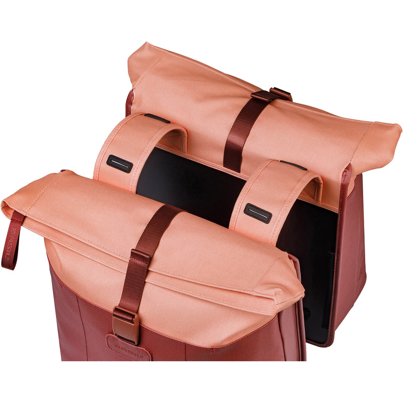 ギャラリービューアに画像をロードする, Basil b.v. tas basil vive dubbel bordeaux roze | 35l