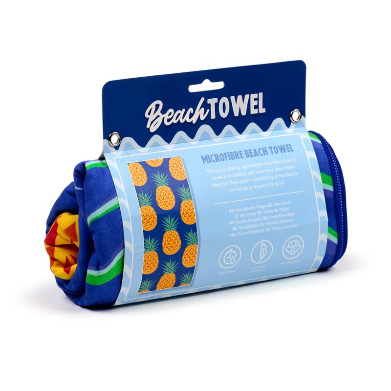 Cargue la imagen en el visor de la galería, Ananas print microvezel strandhanddoek