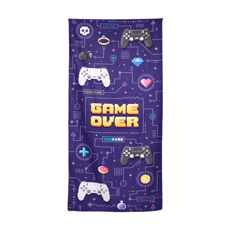 ギャラリービューアに画像をロードする, Game over microvezel strandhanddoek