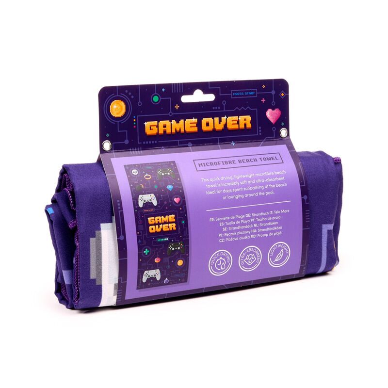 ギャラリービューアに画像をロードする, Game over microvezel strandhanddoek