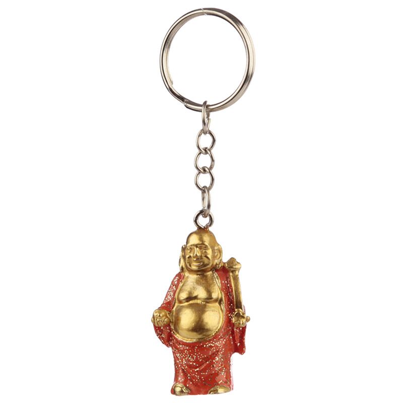 ギャラリービューアに画像をロードする, Chinese lachende boeddha glitter sleutelhanger