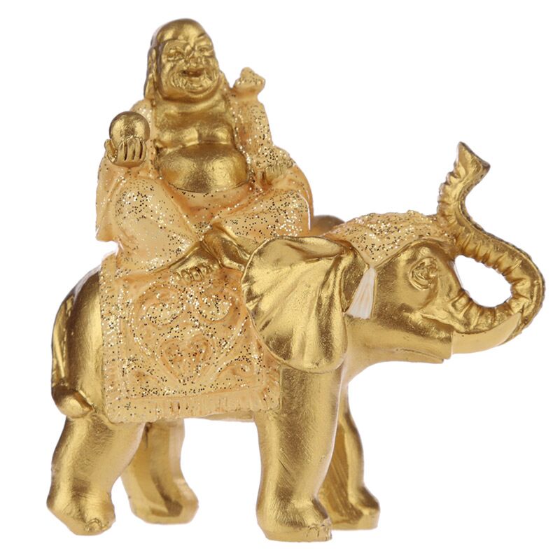 Laden Sie das Bild in Galerie -Viewer, Zittend glitter olifant chinese lachende boeddha
