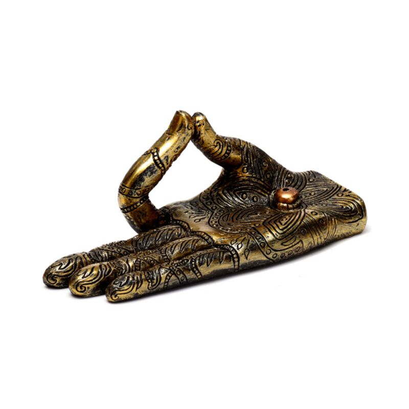 Cargue la imagen en el visor de la galería, Henna boeddha hand wierookhouder