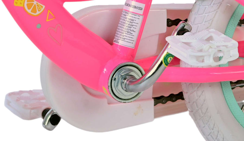 Afbeelding laden in galerijviewer, Volare barbie kinderfiets - meisjes - 12 inch - roze - twee handremmen