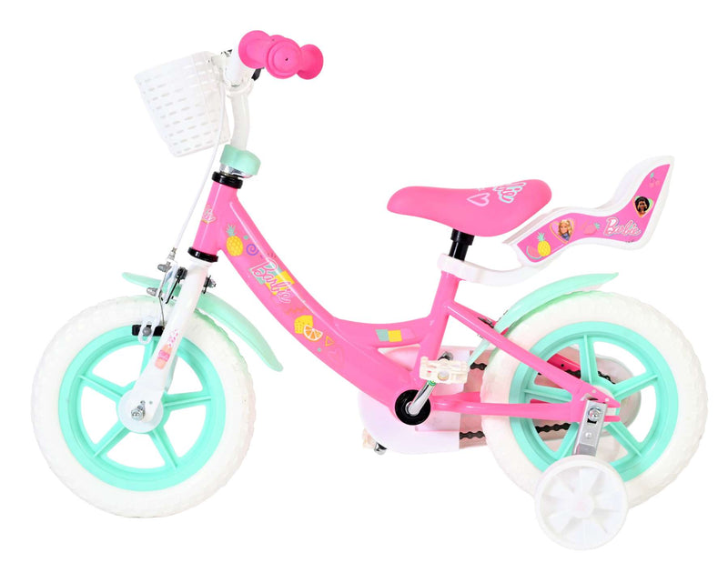 Afbeelding laden in galerijviewer, Volare barbie kinderfiets - meisjes - mag wheels - 12 inch - roze