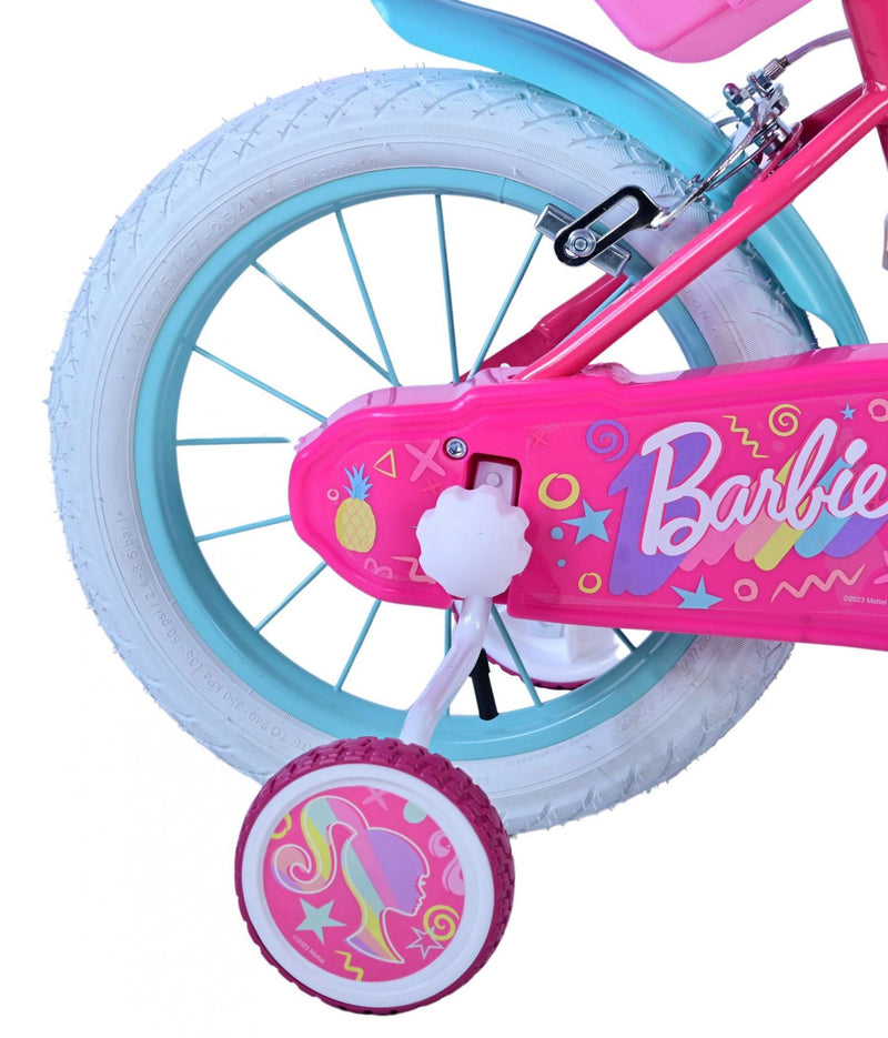 Load image into Gallery viewer, Barbie Kinderfiets Meisjes 14 inch Roze Twee handremmen