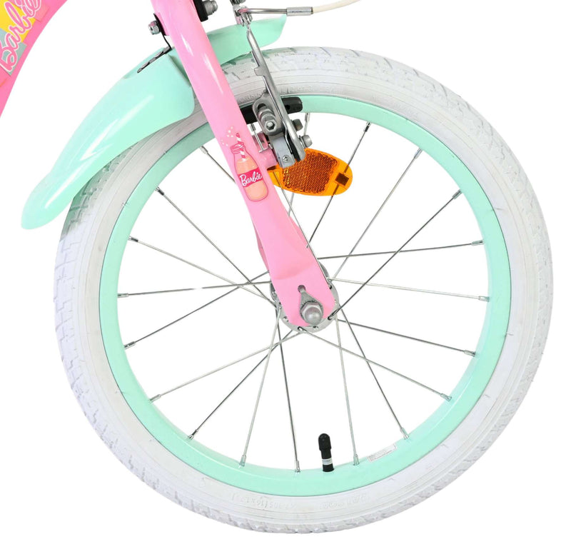 Load image into Gallery viewer, Barbie kinderfiets - meisjes - 16 inch - roze - twee handremmen