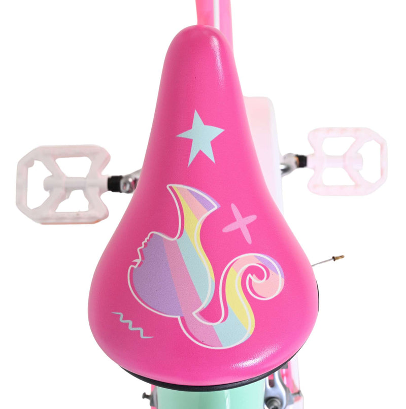 Laden Sie das Bild in Galerie -Viewer, Volare barbie kinderfiets - meisjes - 16 inch - roze - twee handremmen