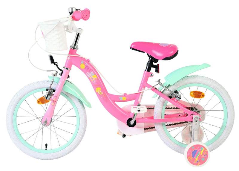 Laden Sie das Bild in Galerie -Viewer, Volare barbie kinderfiets - meisjes - 16 inch - roze - twee handremmen