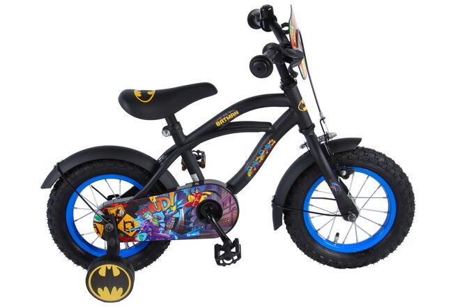 Load image into Gallery viewer, Kinderfiets 12 Batman - zwart geel