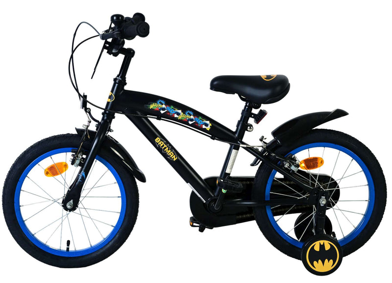 Afbeelding laden in galerijviewer, Volare batman kinderfiets - jongens - 16 inch - zwart - 2 handremmen