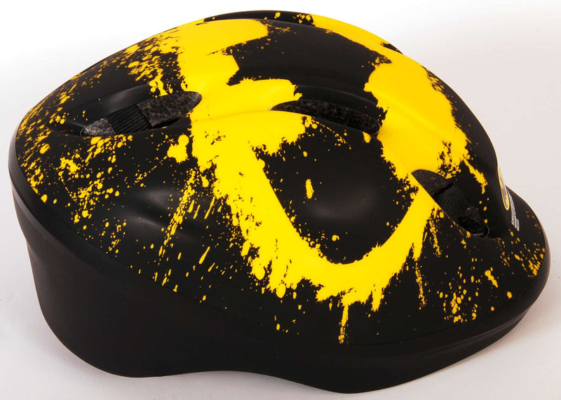 Afbeelding laden in galerijviewer, skate fietshelm Batman juniGoud 52-56 cm zwart geel