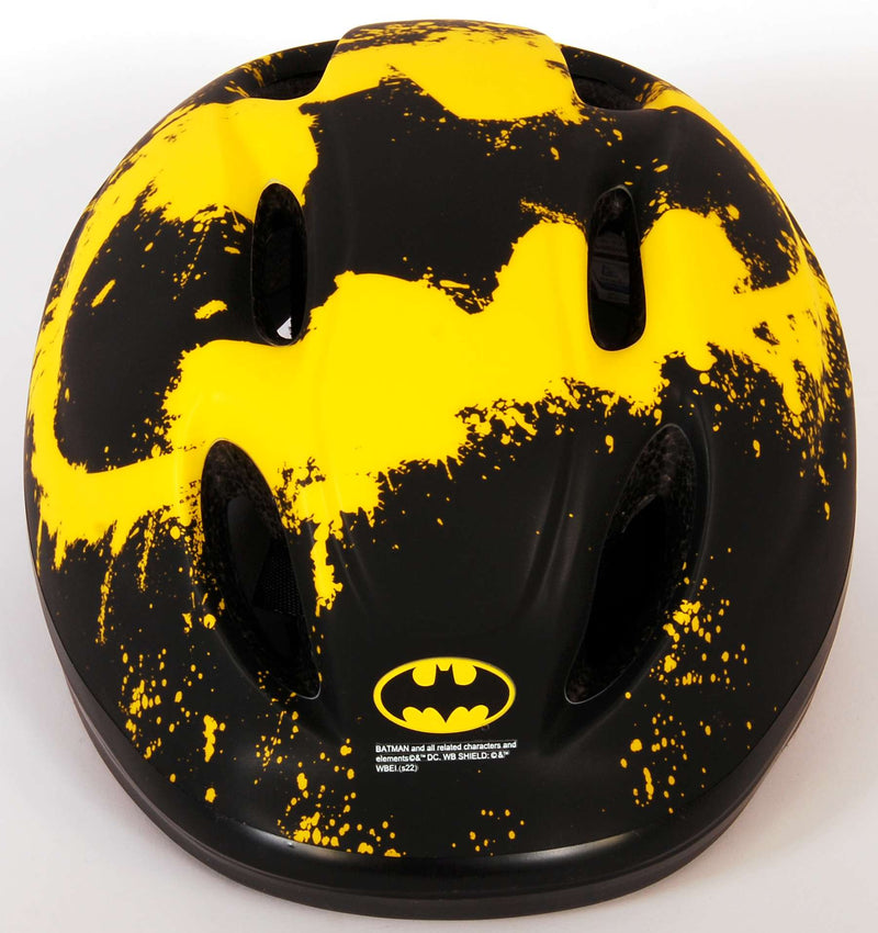 Afbeelding laden in galerijviewer, skate fietshelm Batman juniGoud 52-56 cm zwart geel