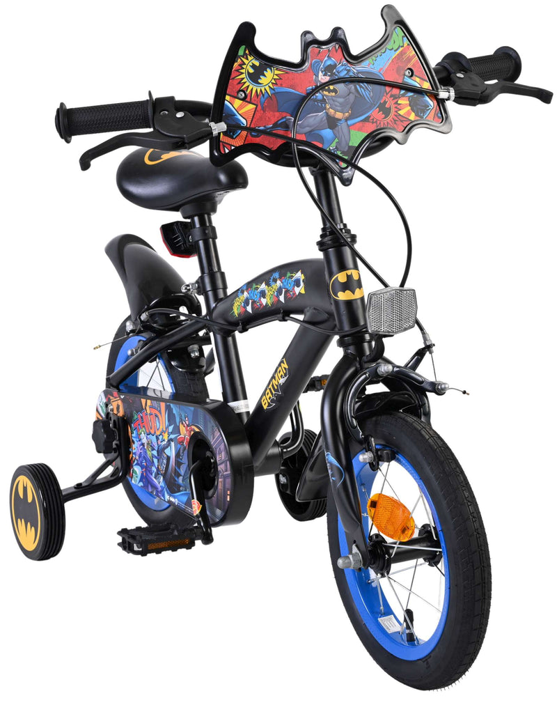 Load image into Gallery viewer, Batman kinderfiets - jongens - 12 inch - zwart - twee handremmen