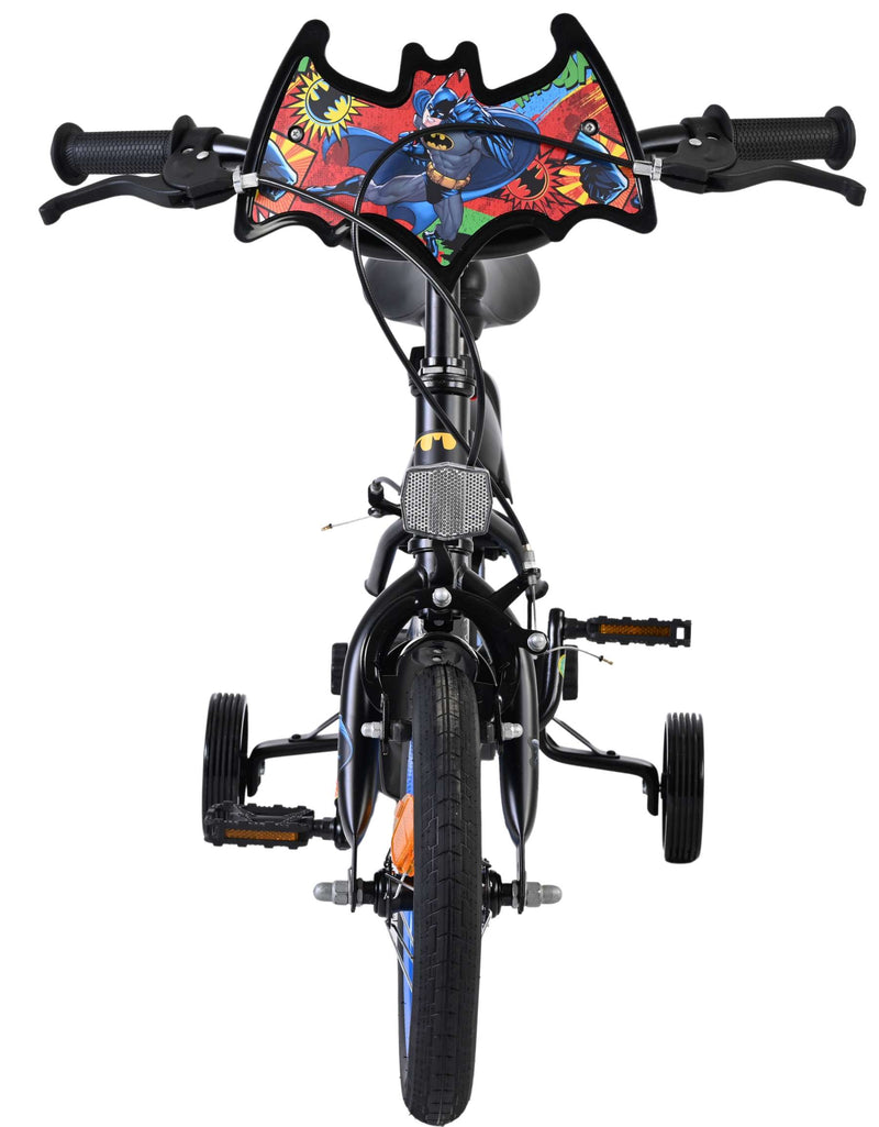 Load image into Gallery viewer, Batman kinderfiets - jongens - 12 inch - zwart - twee handremmen