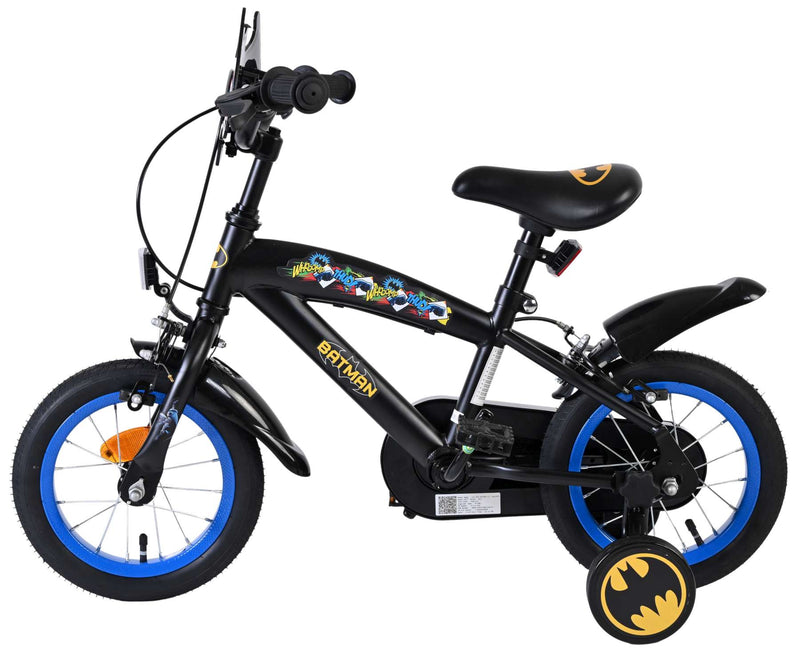 Load image into Gallery viewer, Batman kinderfiets - jongens - 12 inch - zwart - twee handremmen