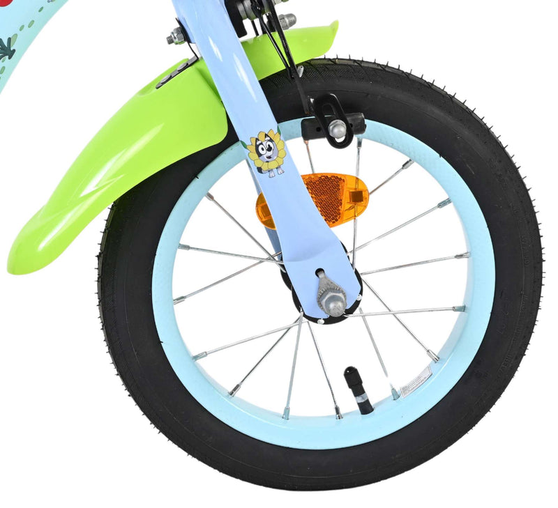Load image into Gallery viewer, Bluey kinderfiets 12 inch - lichtblauw - twee handremmen