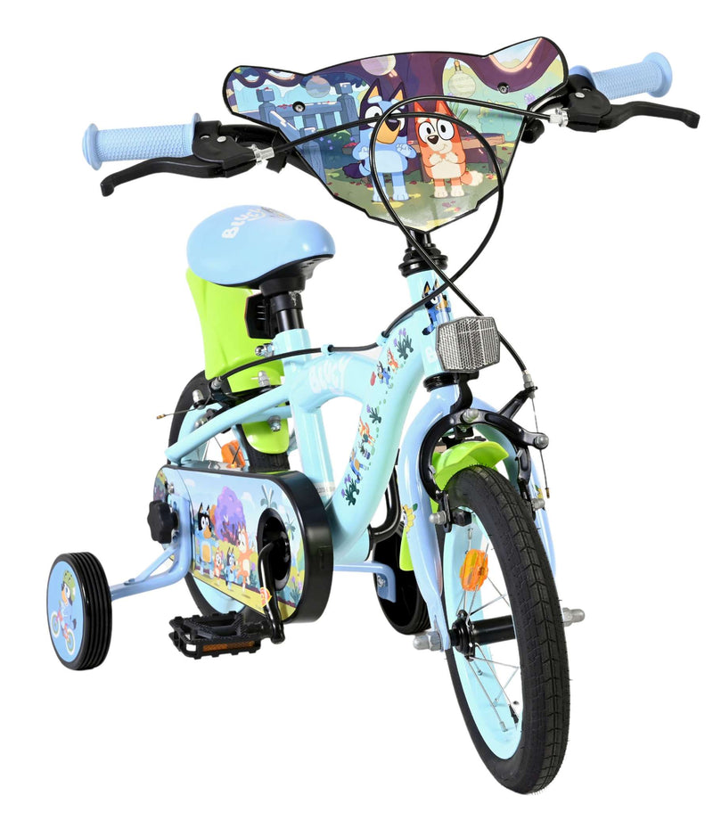 Load image into Gallery viewer, Bluey kinderfiets 12 inch - lichtblauw - twee handremmen