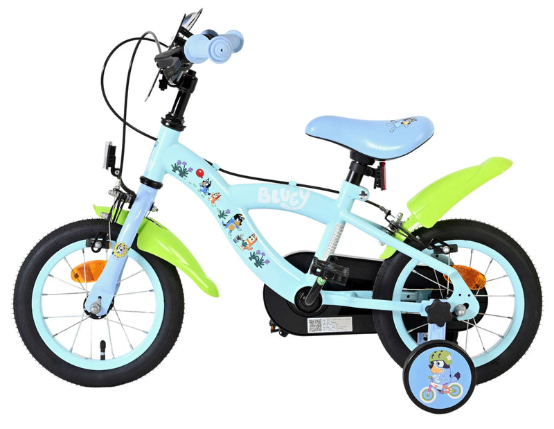 Load image into Gallery viewer, Bluey kinderfiets 12 inch - lichtblauw - twee handremmen