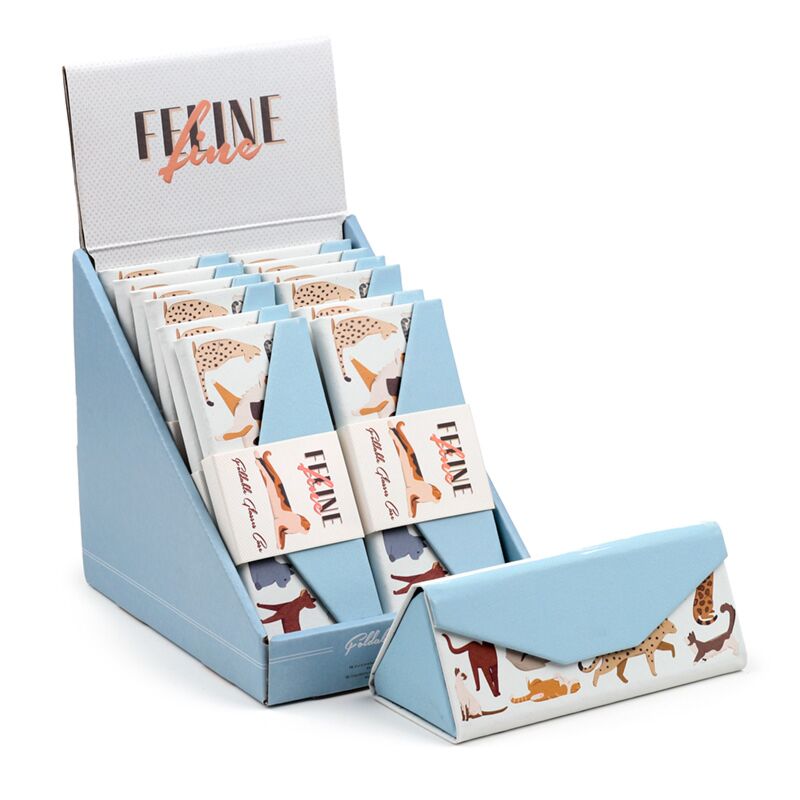 Cargue la imagen en el visor de la galería, Feline fine katten opvouwbare zonnebril houder