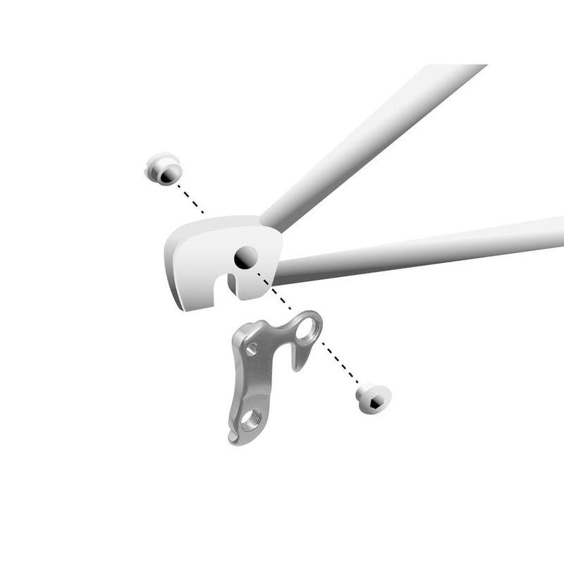 Afbeelding laden in galerijviewer, derailleurhanger GH-021 zilver
