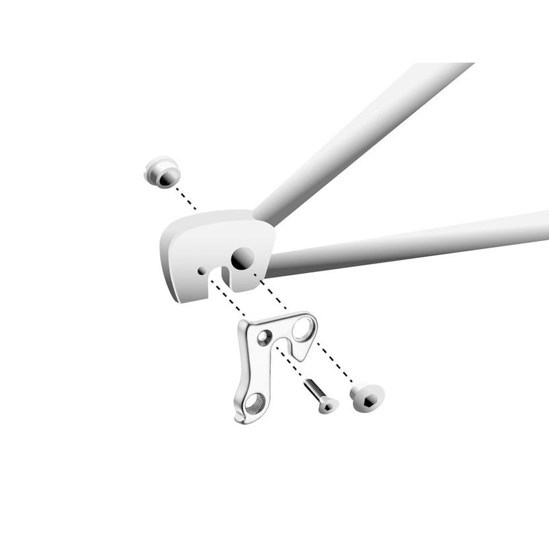 Chargez l'image dans la visionneuse de la galerie, Union derailleurpad GH-128 met schroefset M8x0.75 +M4x0.7