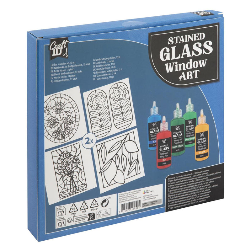Afbeelding laden in galerijviewer, Craft id stained glass window art, 2ass