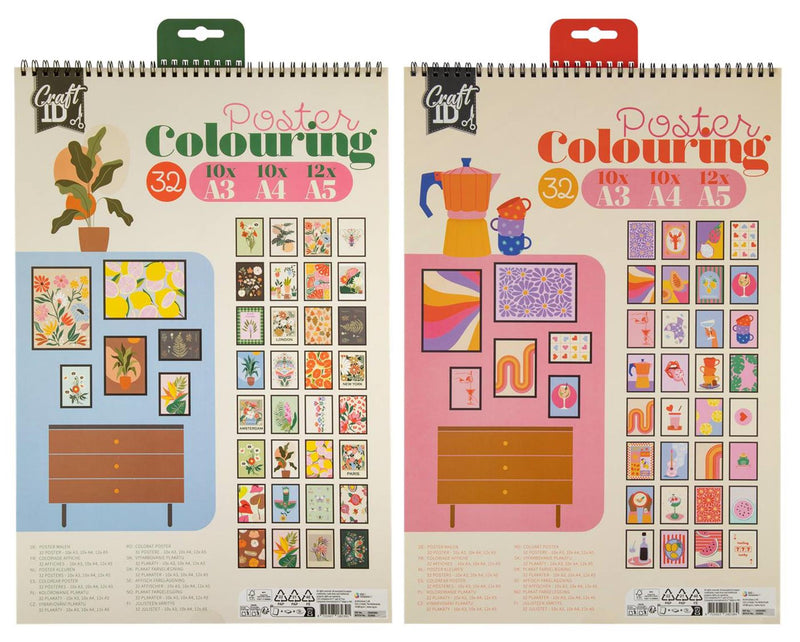 ギャラリービューアに画像をロードする, Craft id poster kleurboek op a3, a4 en a5 formaat