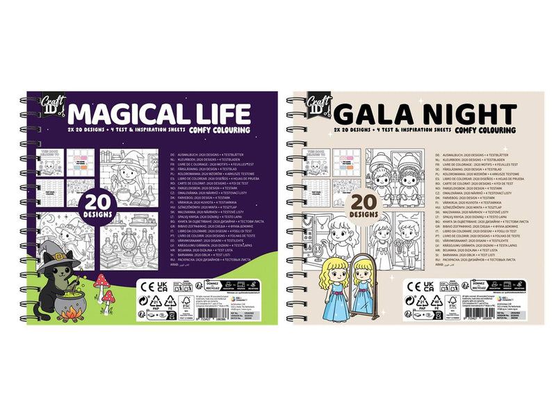 Afbeelding laden in galerijviewer, Craft id kleurboek cute comfy - gala night