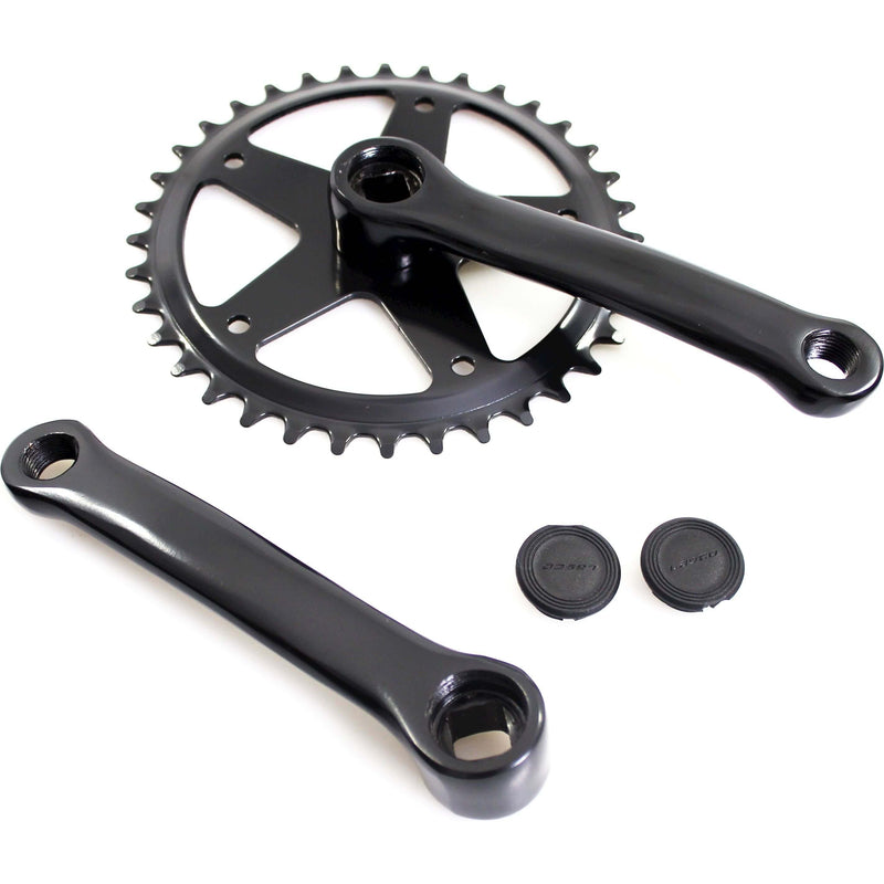 Afbeelding laden in galerijviewer, Crankstel fausto 36t | 127mm | staal | zwart
