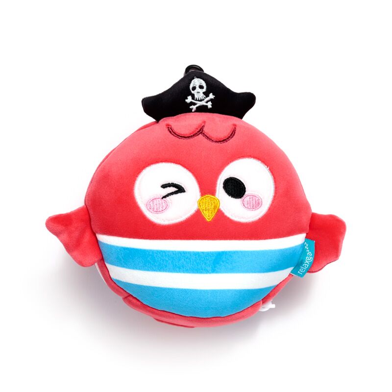 Load image into Gallery viewer, Ty relaxeazzz jolly roger piraat bembo de papegaai reiskussen slaapmasker
