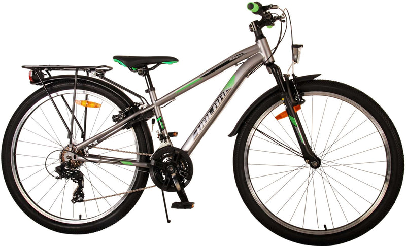 Load image into Gallery viewer, Volare Cross Kinderfiets - Jongens - 26 inch - Grijs - 18 versnellingen - Twee handremmen