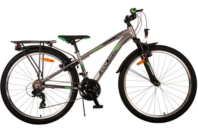 Load image into Gallery viewer, Volare Cross Kinderfiets - Jongens - 26 inch - Grijs - 18 versnellingen - Twee handremmen