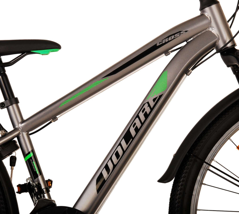 Load image into Gallery viewer, Volare Cross Kinderfiets - Jongens - 26 inch - Grijs - 18 versnellingen - Twee handremmen