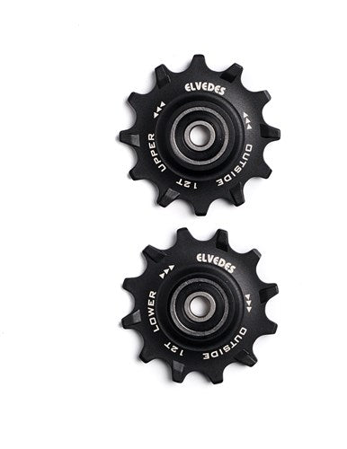 Chargez l'image dans la visionneuse de la galerie, Elvedes derailleurwieltjes RVS 12T 11V sealed narrow wide