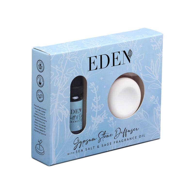 Load image into Gallery viewer, Eden zeezout salie gipsstenen diffuser en geurolieset