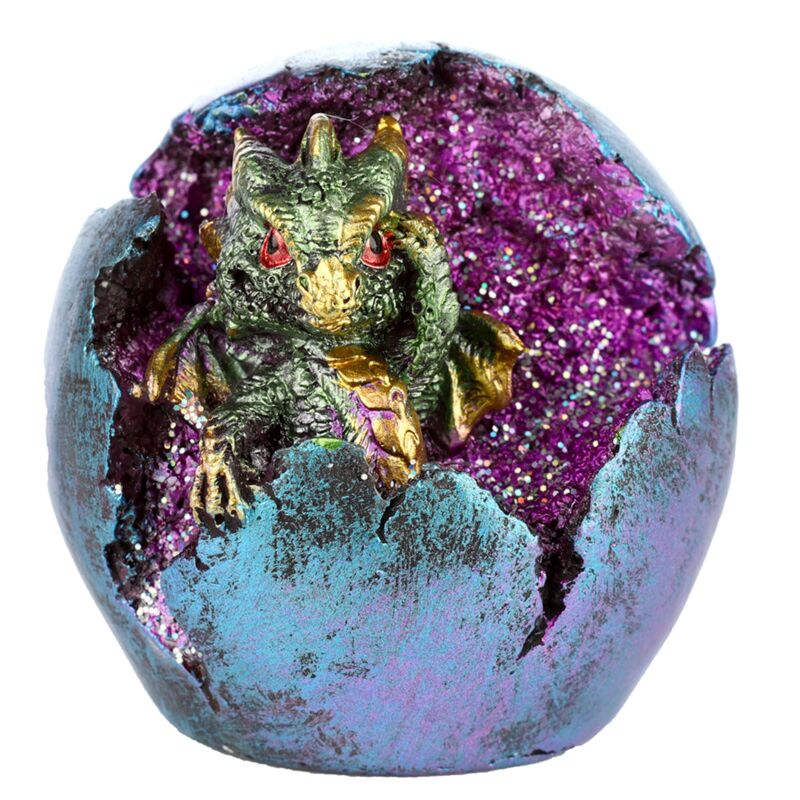 Chargez l'image dans la visionneuse de la galerie, Baby draak led geode uitkomend drakenei
