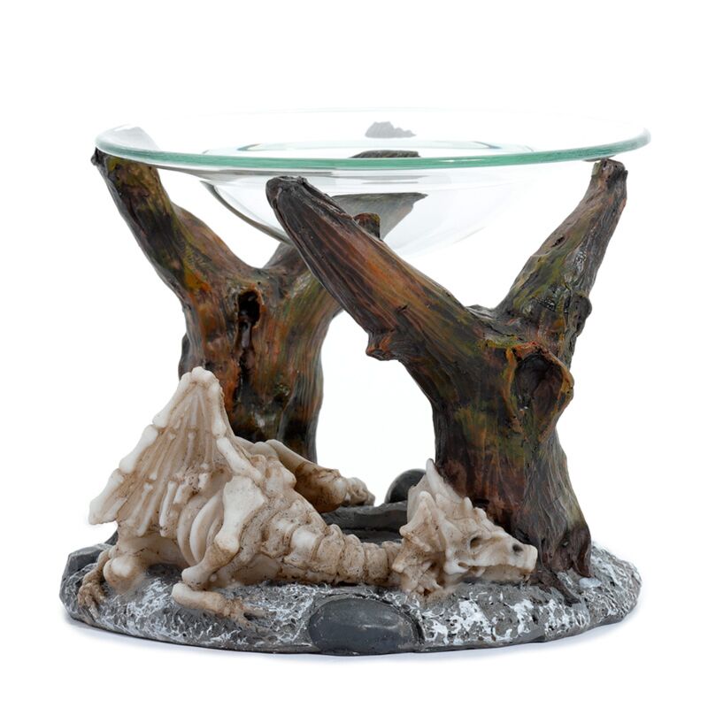 Cargue la imagen en el visor de la galería, Shadows of darkness slapende botten drakenskelet olie wax geurbrander