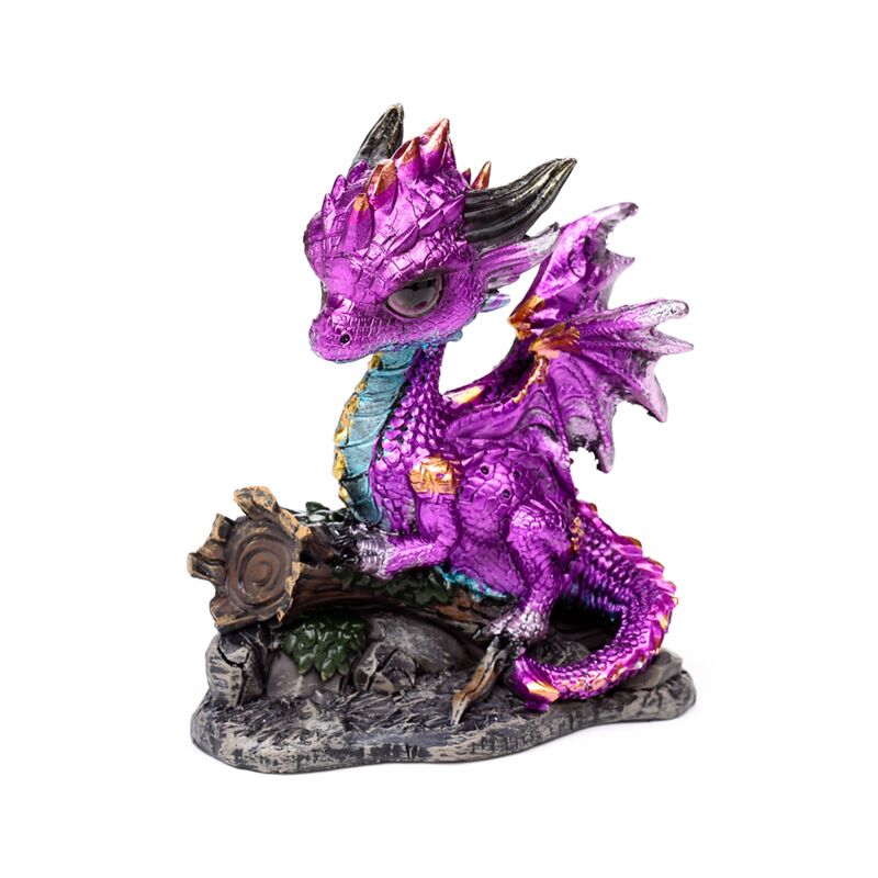 ギャラリービューアに画像をロードする, Elements schattige baby amethist bos draak