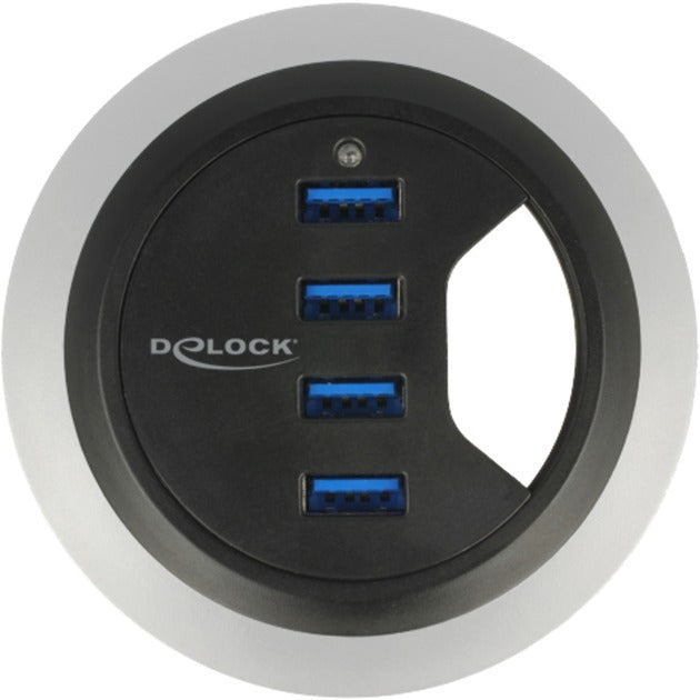 Load image into Gallery viewer, DeLOCK In-Desk Hub 4 Port USB 3.0