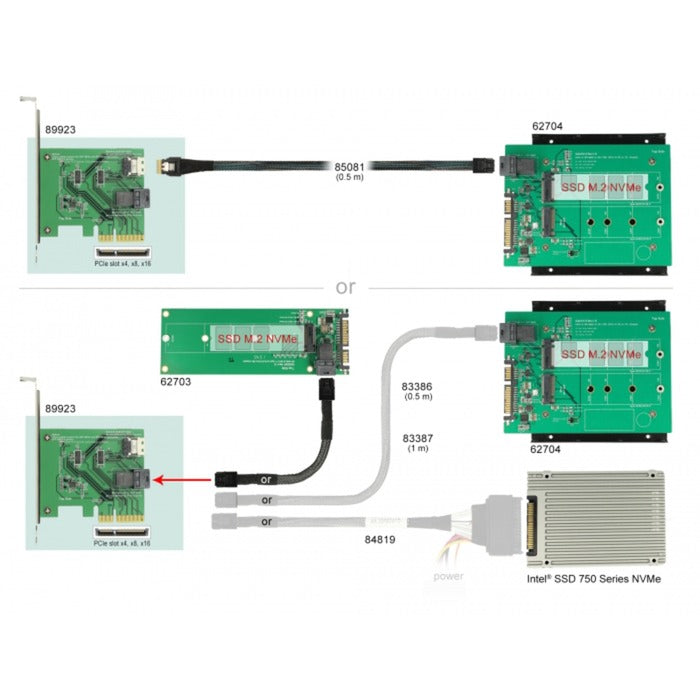 Load image into Gallery viewer, DeLOCK DeLOCK PCI Express x4 Card U.2 NVMe naar 1 x internal SFF