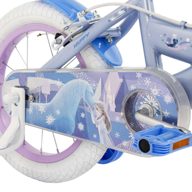 Load image into Gallery viewer, Disney die eiskönigin disney frozen 2 kinderfiets - meisjes - 14 inch - blauw paars - twee handremmen