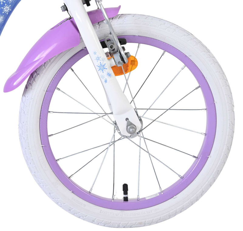 Load image into Gallery viewer, Volare disney frozen 2 kinderfiets - meisjes - 16 inch - blauw paars - twee handremmen